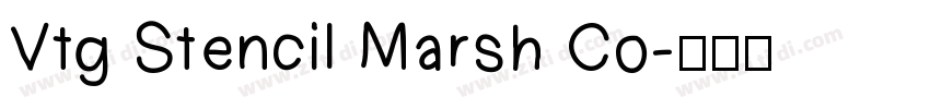 Vtg Stencil Marsh Co字体转换